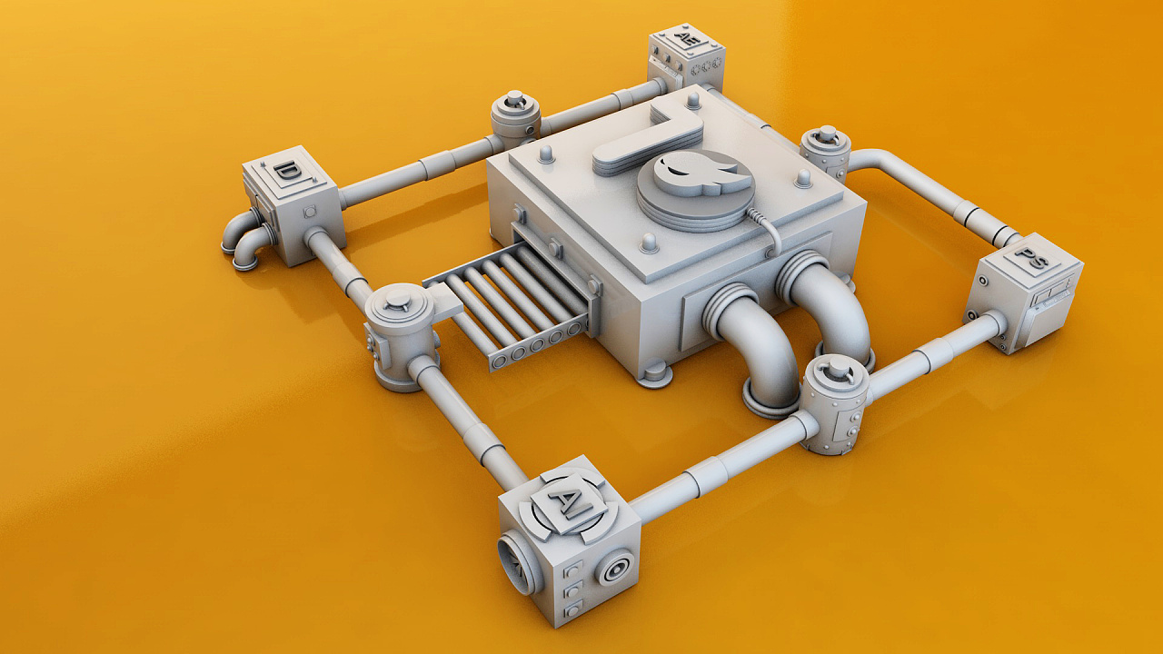 c4d场景模型三维空间