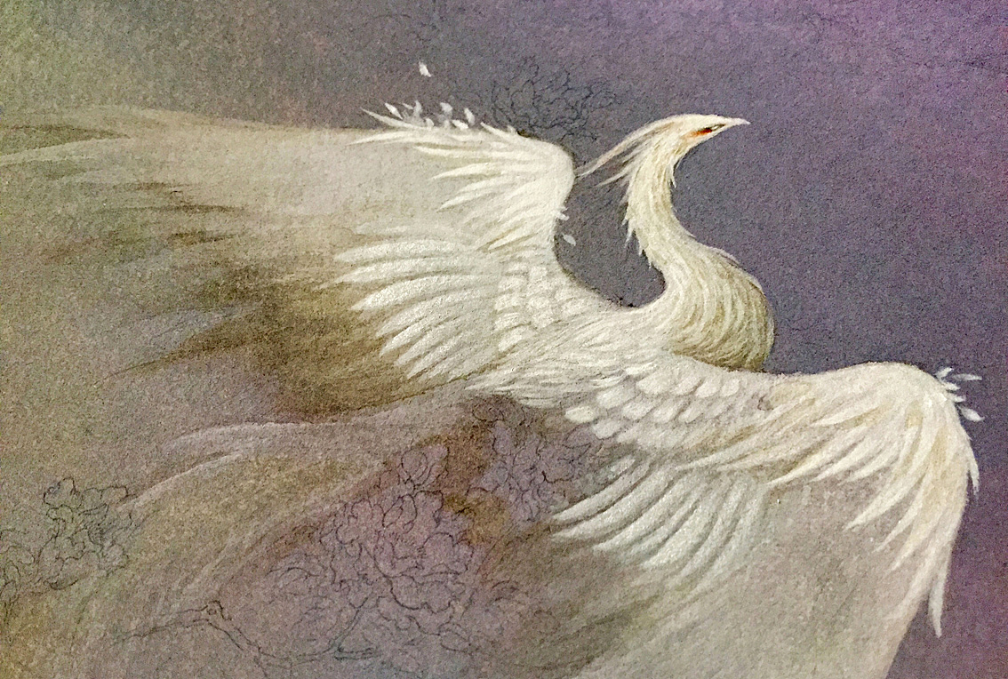 【中国百鬼】灵鸟·重明(附过程)_画师杉泽-站酷zcool