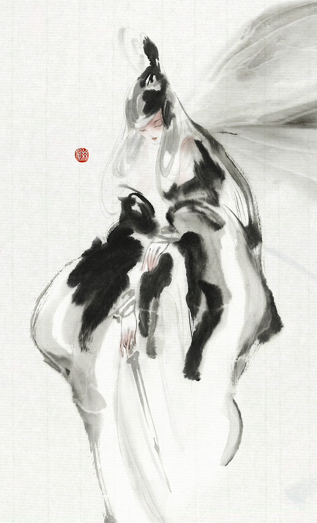 立春水墨随手涂（图ZMzY4NzAyNTcy） - 艺术插画 - 站酷设计师丝鸣原创素材 - 站酷ZCOOL