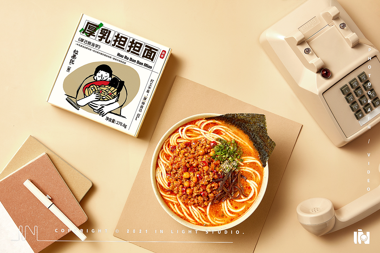拉面说 ✖ INLIGHT 厚乳担担面拍摄（图ZMjQ0MDc3ODU2） - 产品摄影 - 站酷设计师INLIGHT光合原创素材 - 站酷ZCOOL