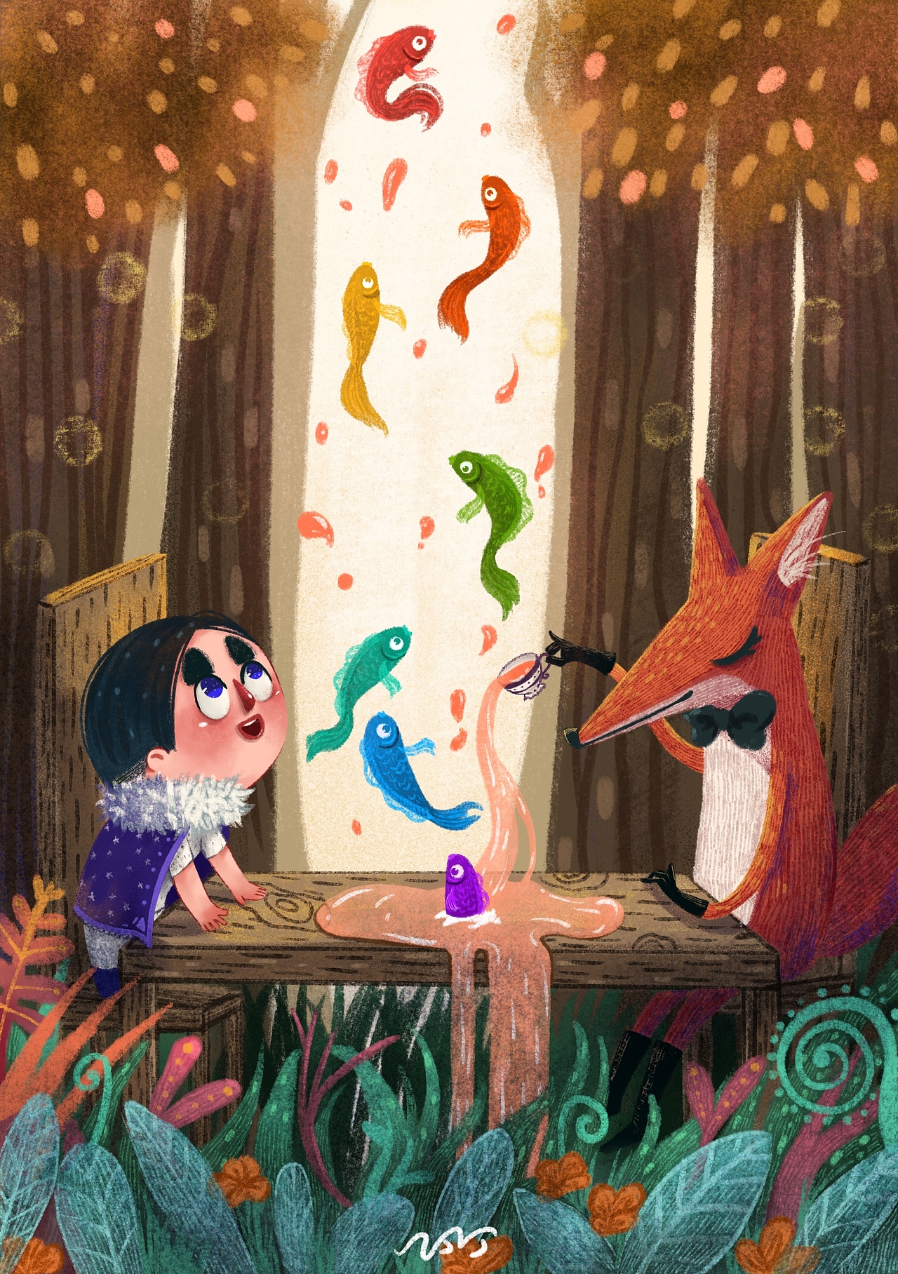 尼普顿顿的奇幻世界（图ZMjAzNTMwNjIw） - 艺术插画 - 站酷设计师贰月丁原创素材 - 站酷ZCOOL