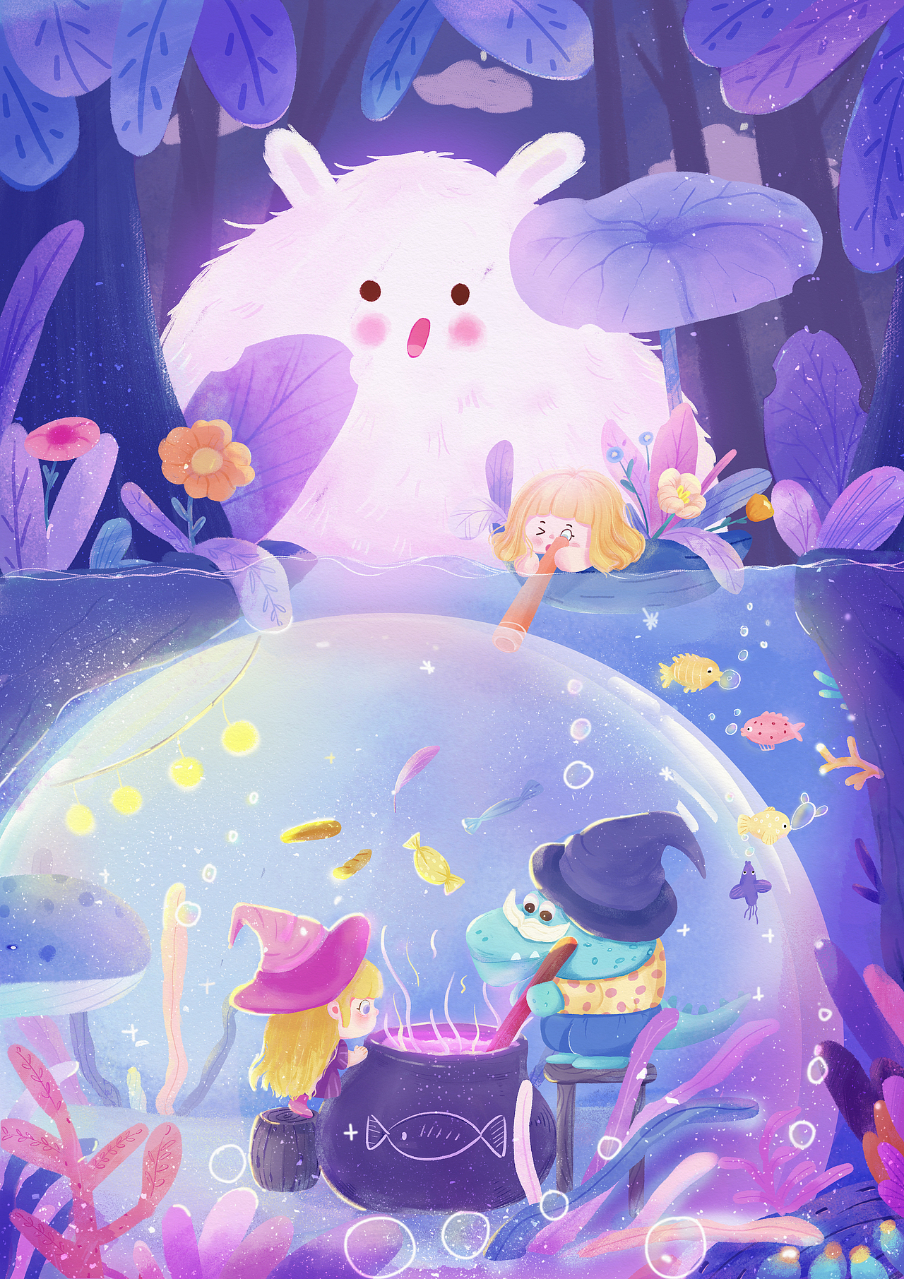 鳄鱼爷爷的魔法药水（图ZMzIxNzAxMDc2） - 创作习作 - 站酷设计师橙艾艾原创素材 - 站酷ZCOOL