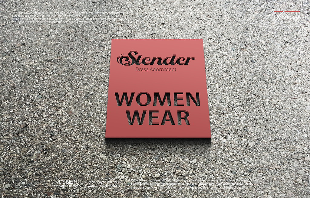 SLENDER.俏服饰女装品牌商标VIS定位设计-因心设计