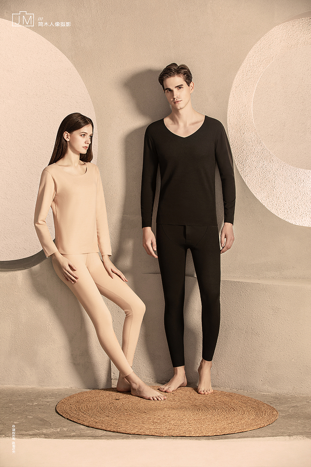 保暖内衣平面摄影丨简木视觉 × 内衣秋衣睡衣 人像摄影