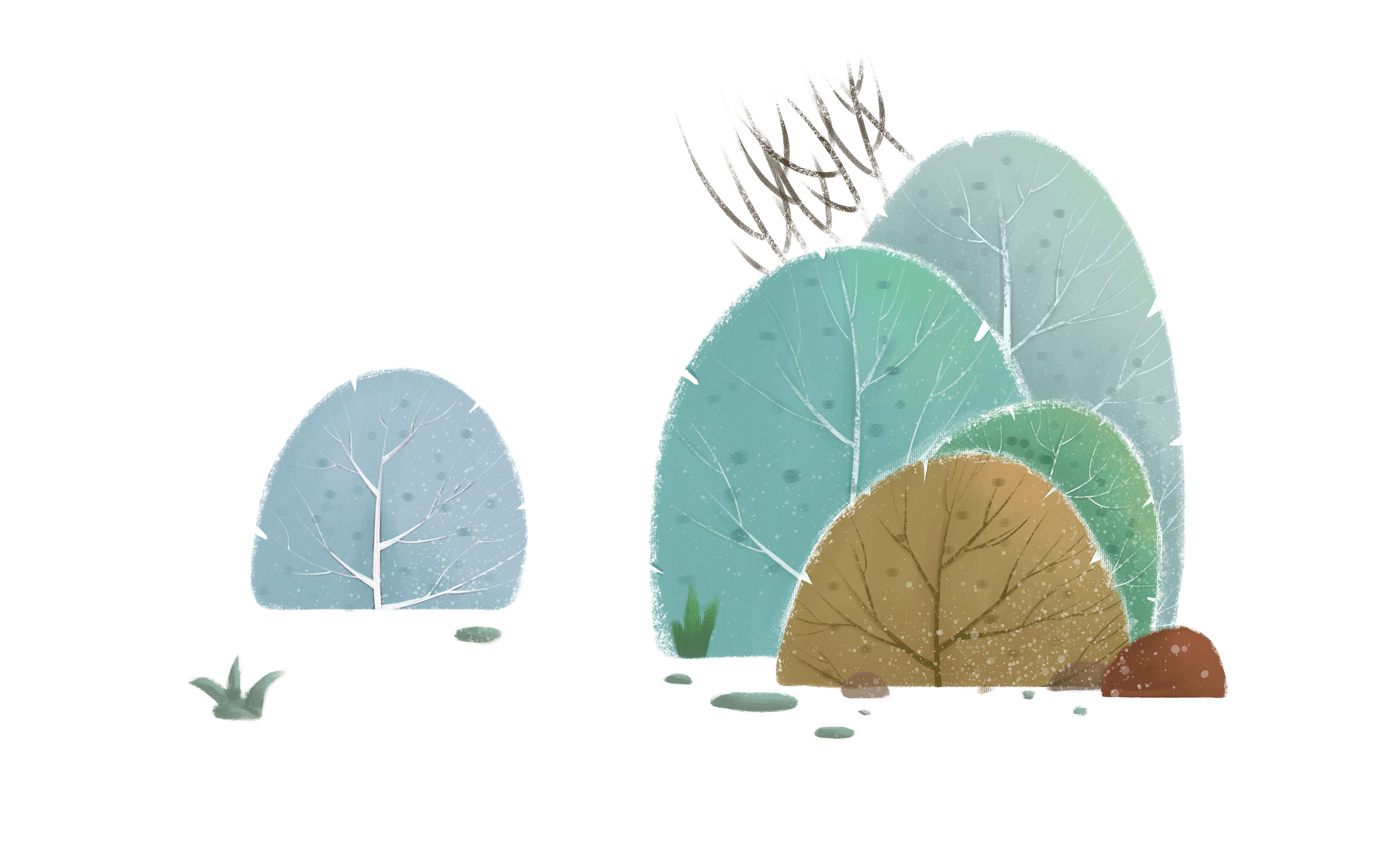 植物练习|插画|儿童插画|14铅笔 - 临摹作品 - 站酷 (zcool)