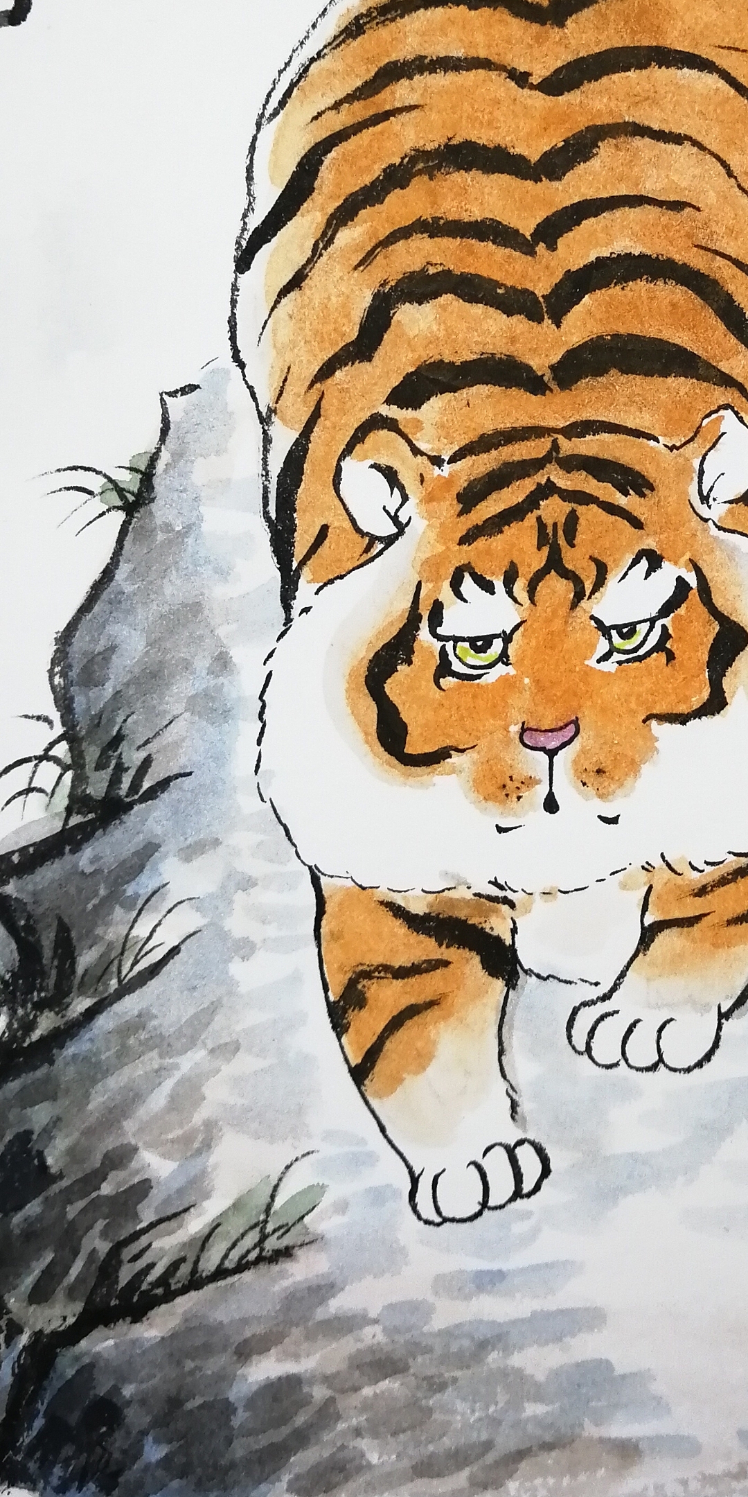 心有猛虎细嗅蔷薇，塑新斋潘纪坤手绘插画练习致敬不二（图ZMjMxNTk2Mjg4） - 创作习作 - 站酷设计师潘小駑原创素材 - 站酷ZCOOL