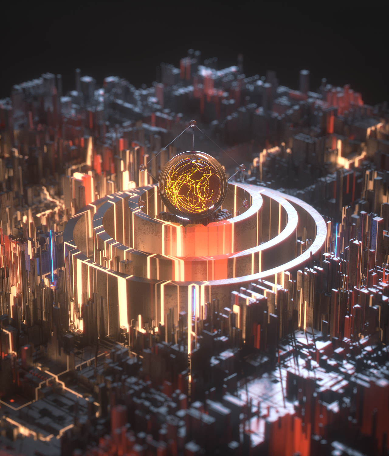 球体为中心元素的视觉（图ZMTk1NDIxMzQ4） - 其他三维 - 站酷设计师巧然传媒原创素材 - 站酷ZCOOL