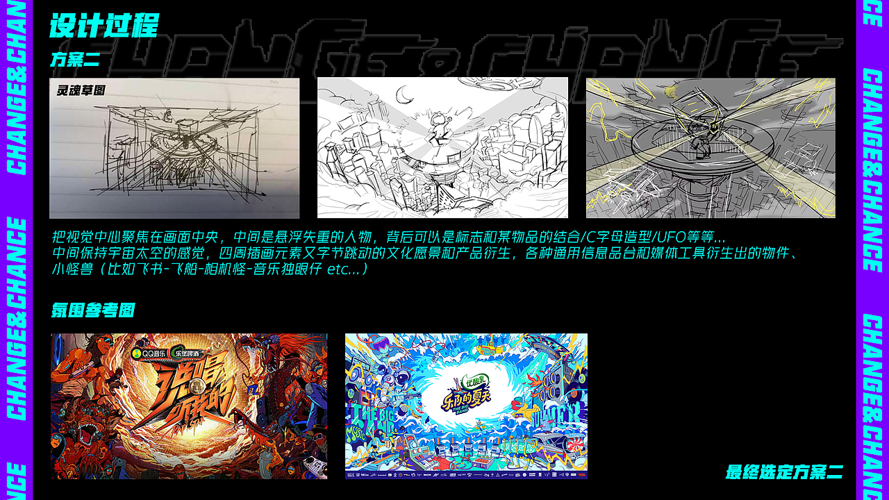 未来城市风格 年终总结会主kv