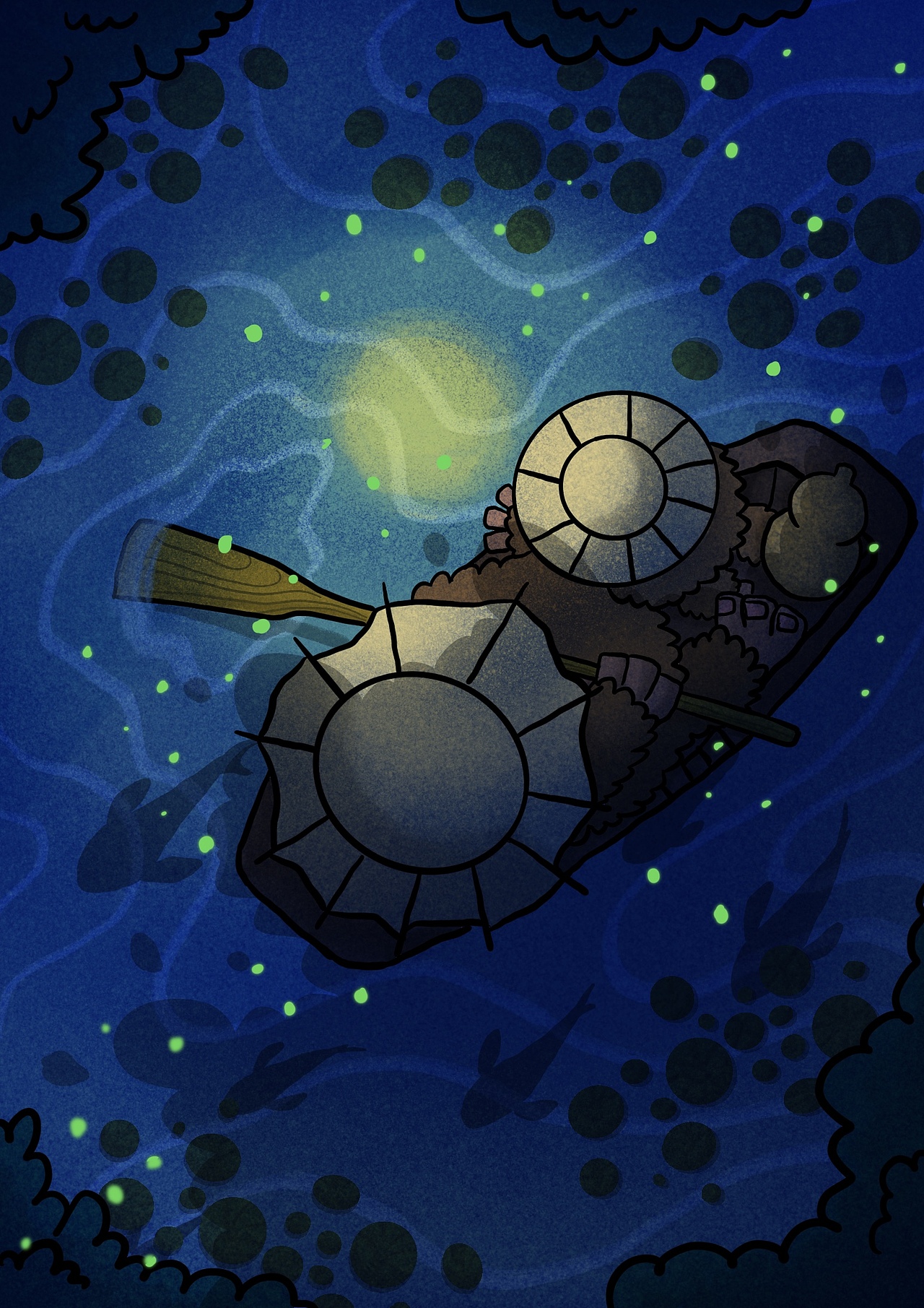 《嗨!月亮》原创小故事插画