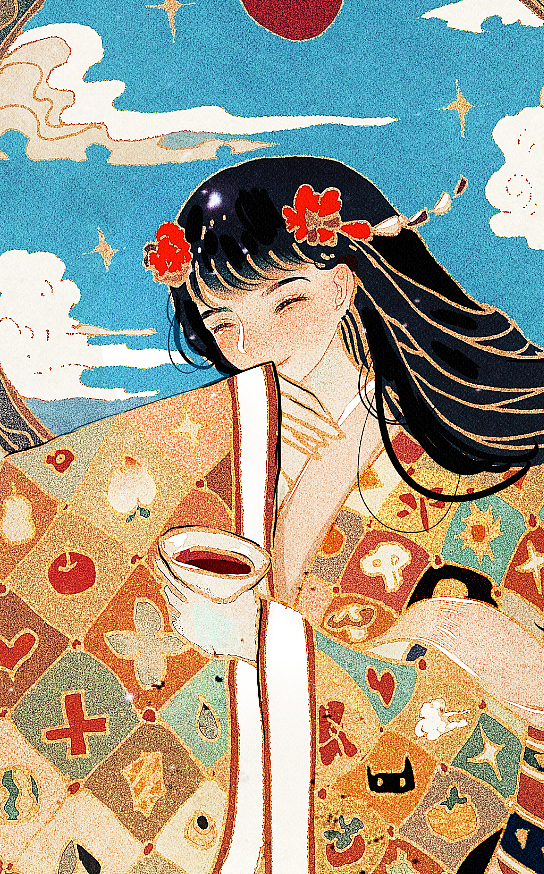 《食宴》（图ZMjA2NTkzMjMy） - 艺术插画 - 站酷设计师芜意原创素材 - 站酷ZCOOL