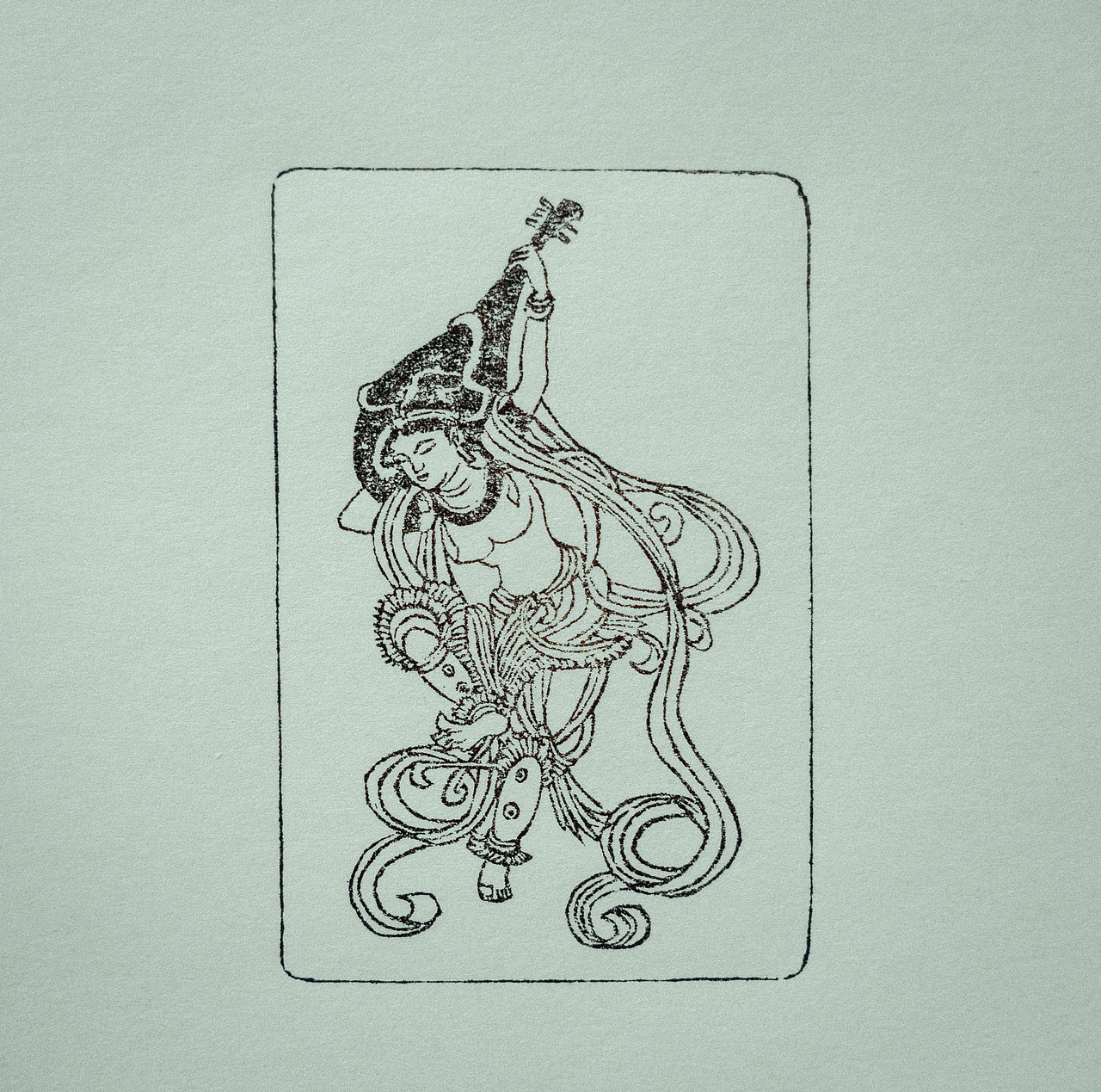 篆刻图印章-经典的敦煌莫高窟作品《反弹琵琶》