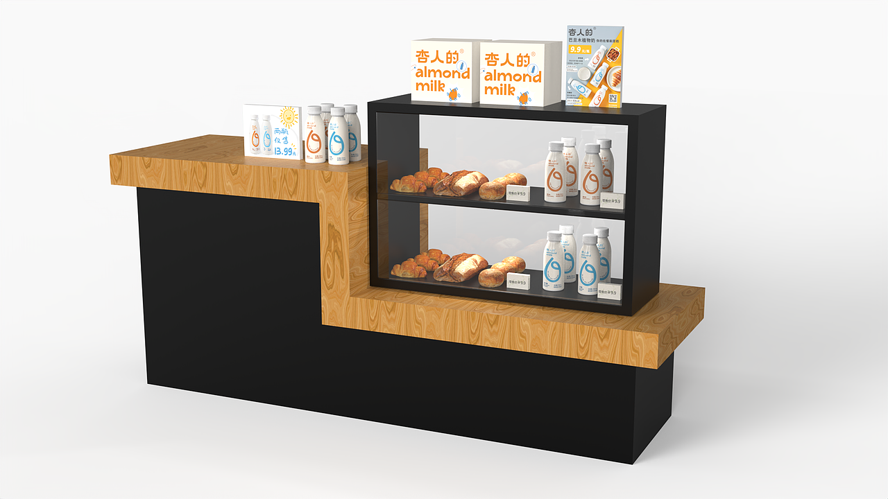 柜台建模渲染练习（图ZMjgxMjE3NDY4） - 场景 - 站酷设计师H_aaa原创素材 - 站酷ZCOOL