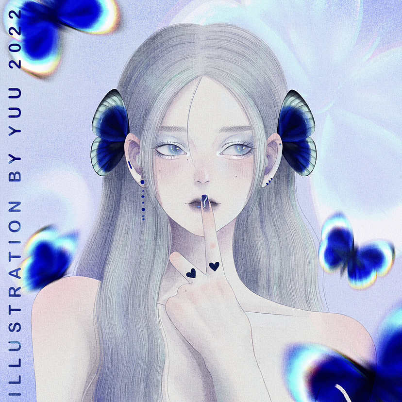蝴蝶少女🦋（图ZMzIzMTI1NDIw） - 艺术插画 - 站酷设计师Yuu鱼原创素材 - 站酷ZCOOL