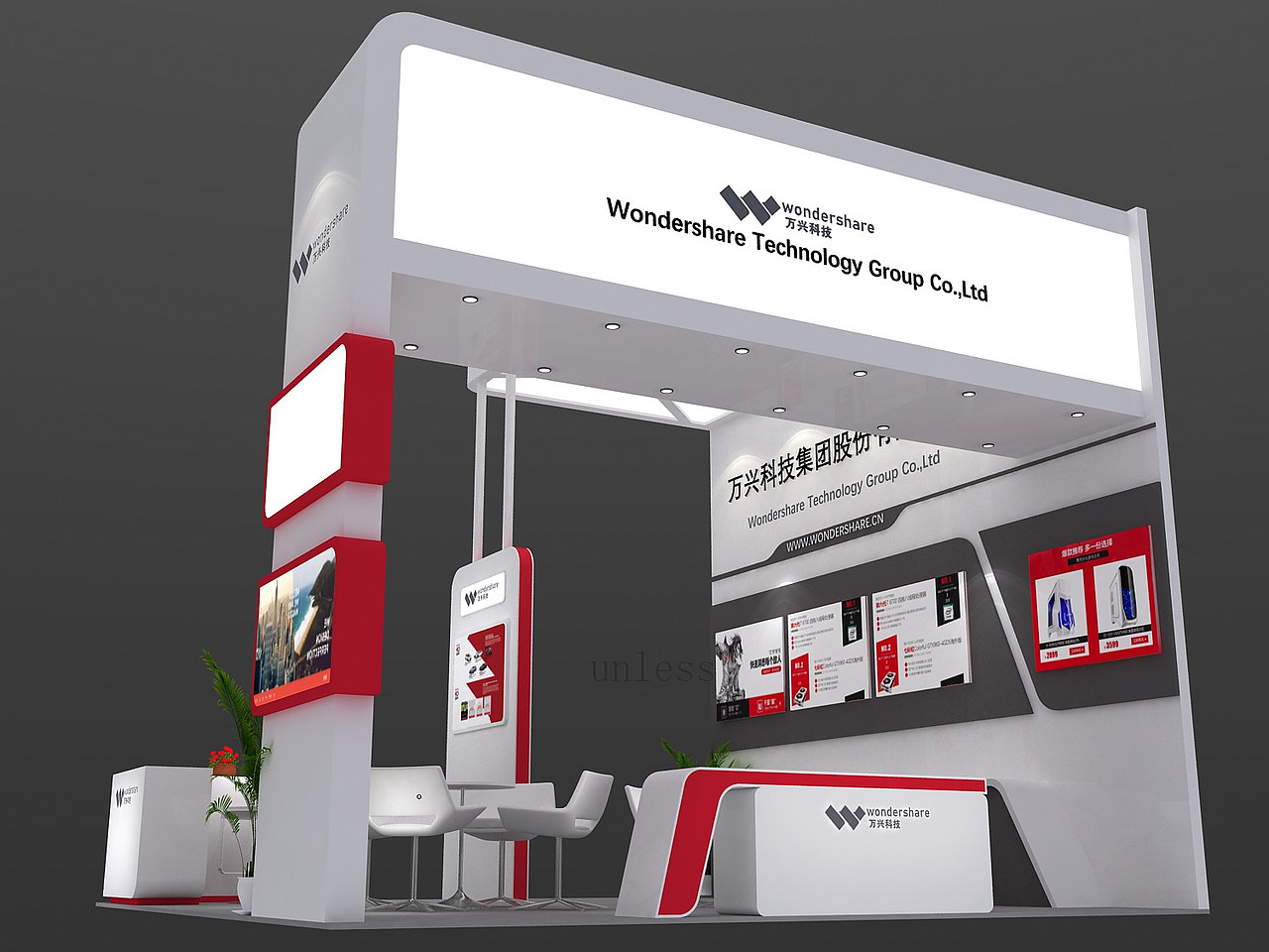 万兴科技展位设计（图ZMjc5ODk0MTUy） - 其他三维 - 站酷设计师Bigggg原创素材 - 站酷ZCOOL
