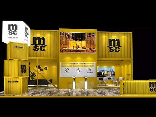 集装箱展位展会展台展览工装家装快闪店3d效果图设计