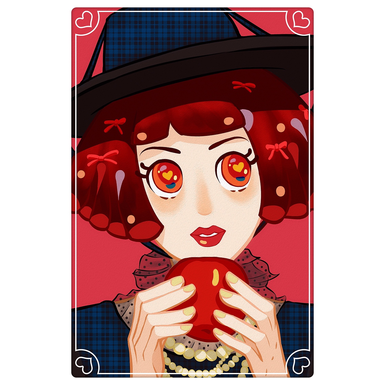 吃个苹果（图ZMjAzMzU5OTc2） - 创作习作 - 站酷设计师半夏_生原创素材 - 站酷ZCOOL