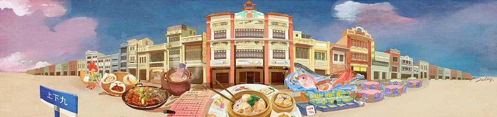 广州骑楼（图ZMTIxNTg2OTYw） - 创作习作 - 站酷设计师摘梨_jelly原创素材 - 站酷ZCOOL
