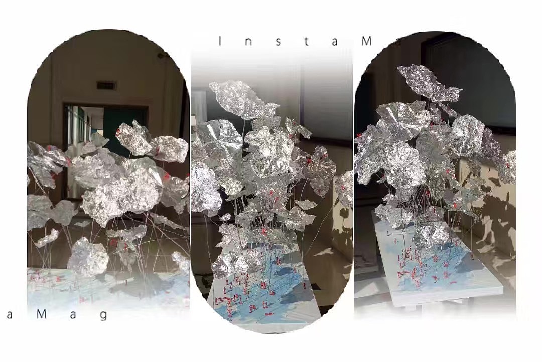 锡纸荷花池（图ZMTMxMjM2NDYw） - 工艺品设计 - 站酷设计师zhouwei0627原创素材 - 站酷ZCOOL