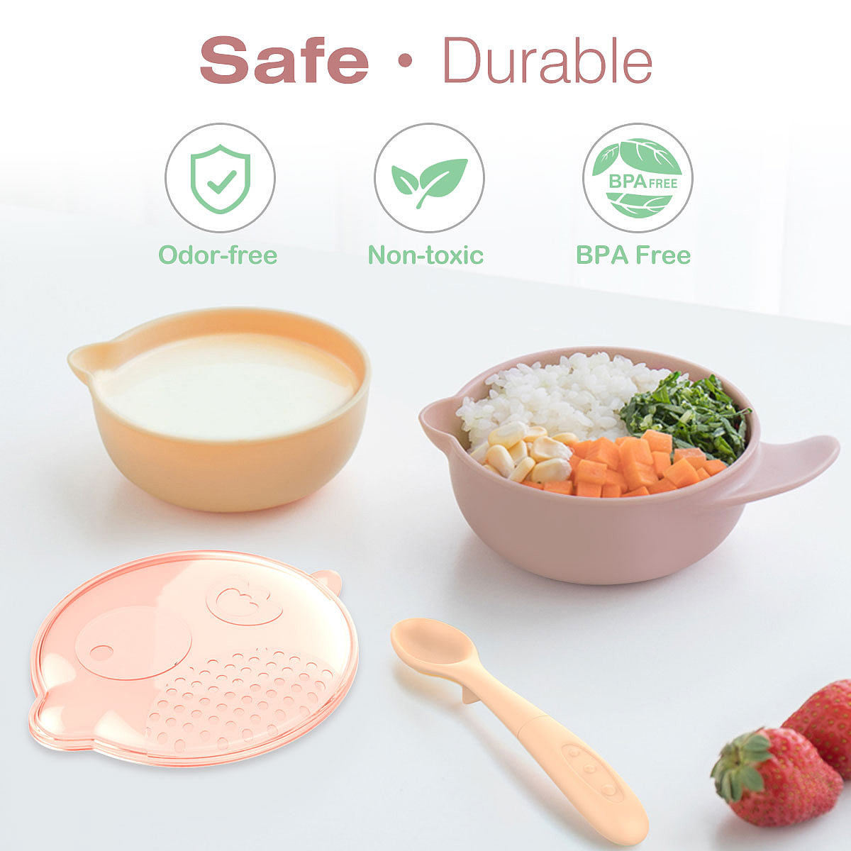 辅食碗（中性）双层辅食碗（图ZMjQyMDk1Nzcy） - 品牌 - 站酷设计师欧尼哈原创素材 - 站酷ZCOOL