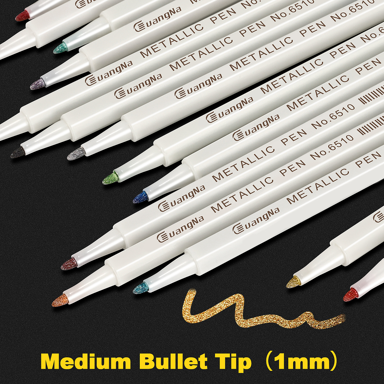 亚马逊套图丙烯画笔金属画笔