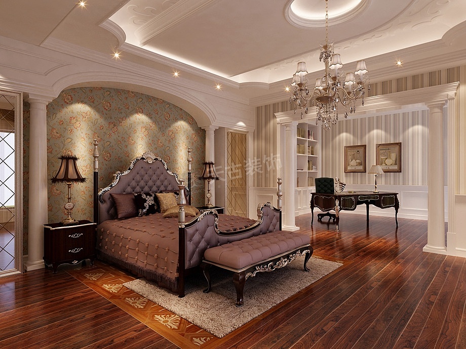 保利高尔夫独栋别墅装修|重庆独栋别墅欧式风格设计