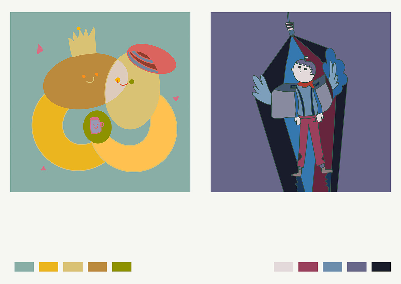 2021年终总结（图ZMjkwMzE3NTI0） - 艺术插画 - 站酷设计师卷卷upupup原创素材 - 站酷ZCOOL