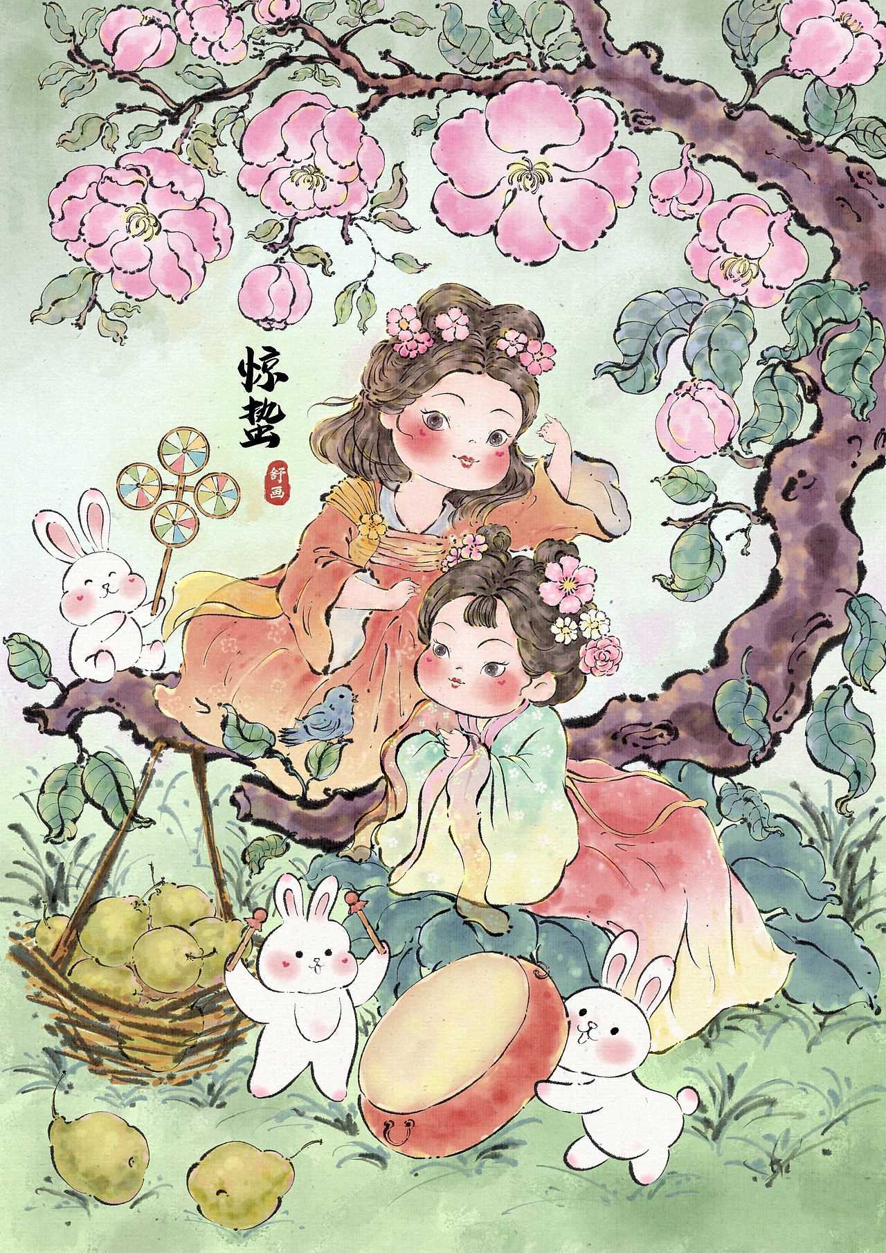 二十四节气-春（图ZMzY5MzY4NDUy） - 商业插画 - 站酷设计师舒画Zilvia原创素材 - 站酷ZCOOL