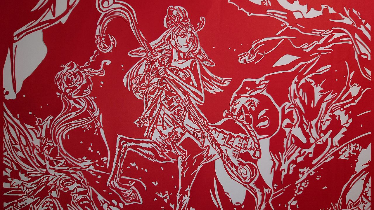 【英雄联盟剪纸】灵魂莲华 莉莉娅（图ZMjc5MzI4NTEy） - 其他手工艺 - 站酷设计师易影轩原创素材 - 站酷ZCOOL