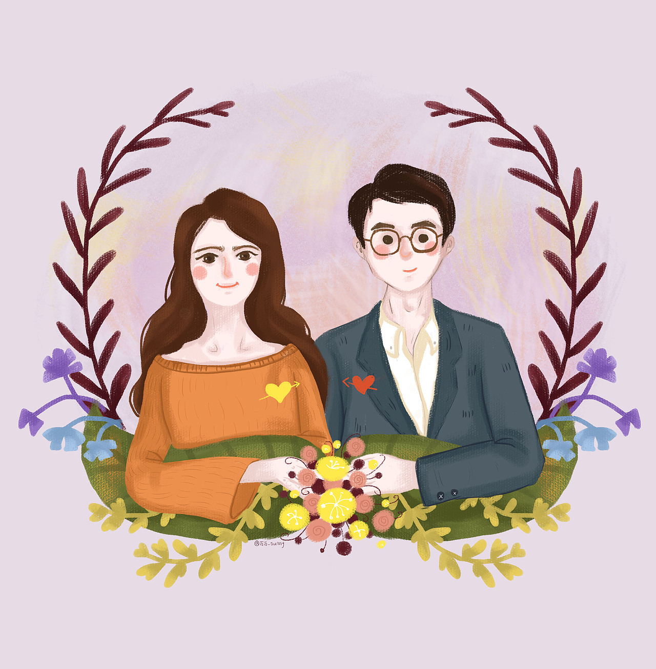 人物插画（图ZMTM2MDc4Mzg0） - 创作习作 - 站酷设计师wanwan93原创素材 - 站酷ZCOOL