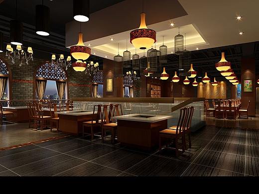广元澜庭苑火锅店装修设计|陇南火锅店设计公司
