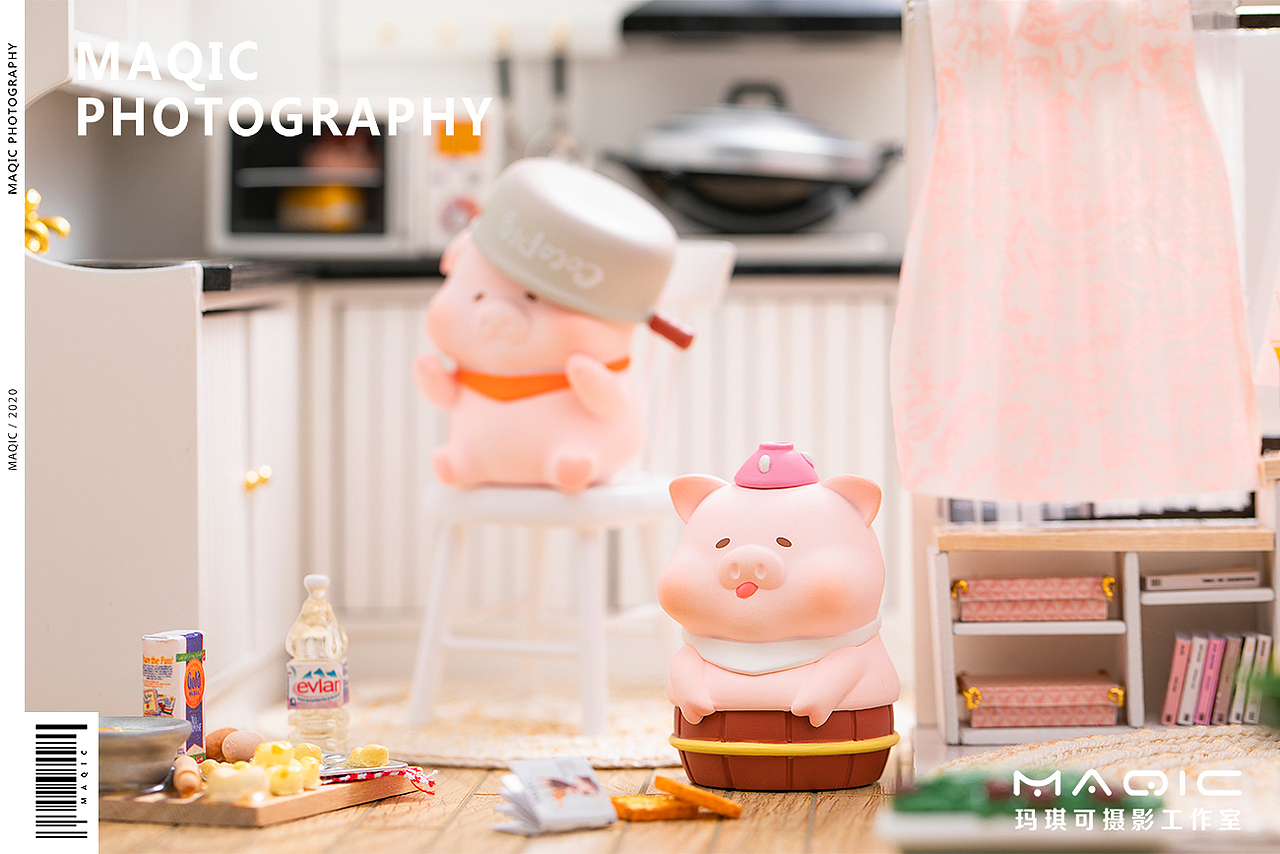 萌趣X玛琪可——「煎熬の猪可可」厨房系列潮玩盲盒