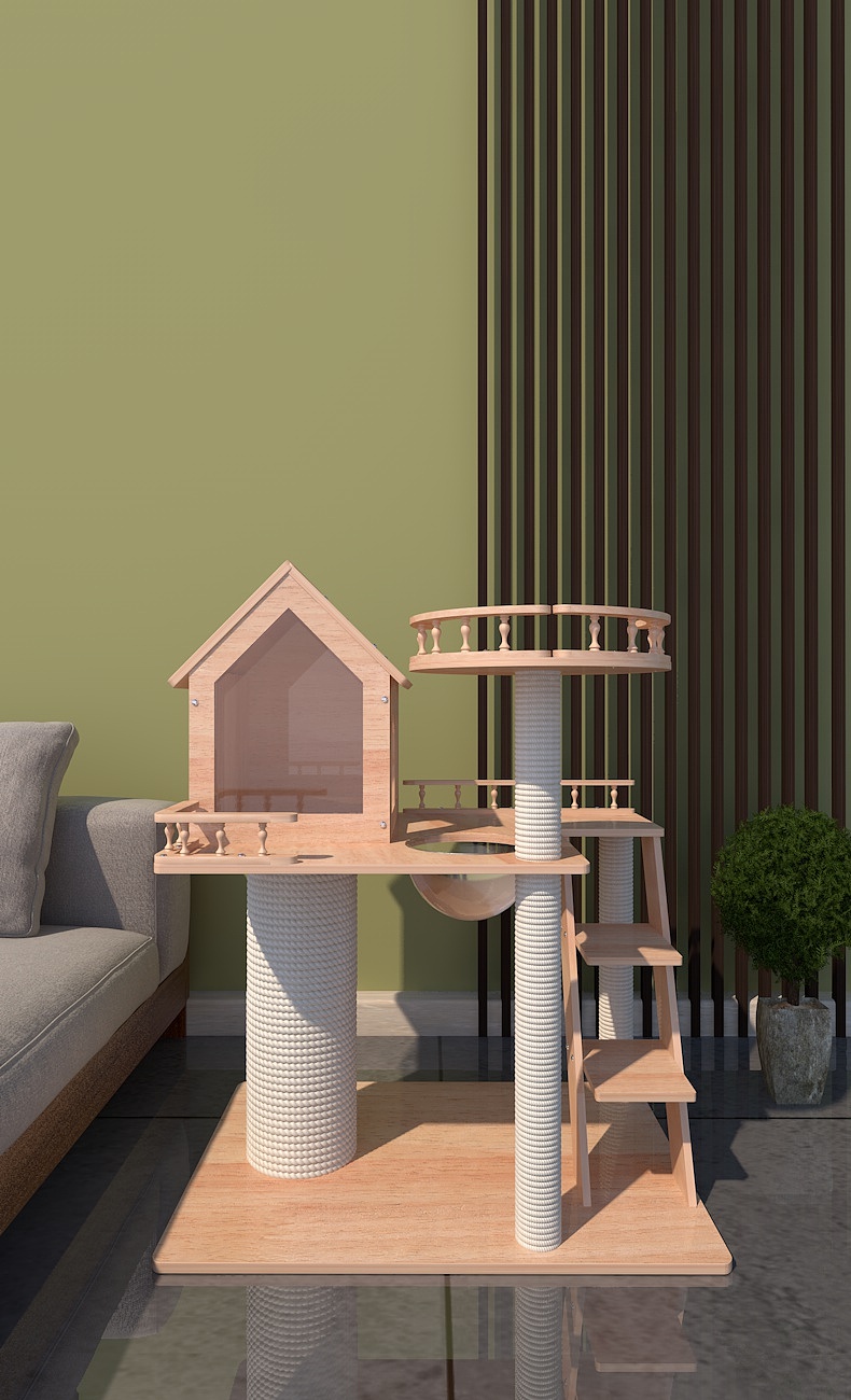 产品建模-猫爬架-宠物用品（图ZMjY5MjM4OTU2） - 产品 - 站酷设计师稻诚原创素材 - 站酷ZCOOL