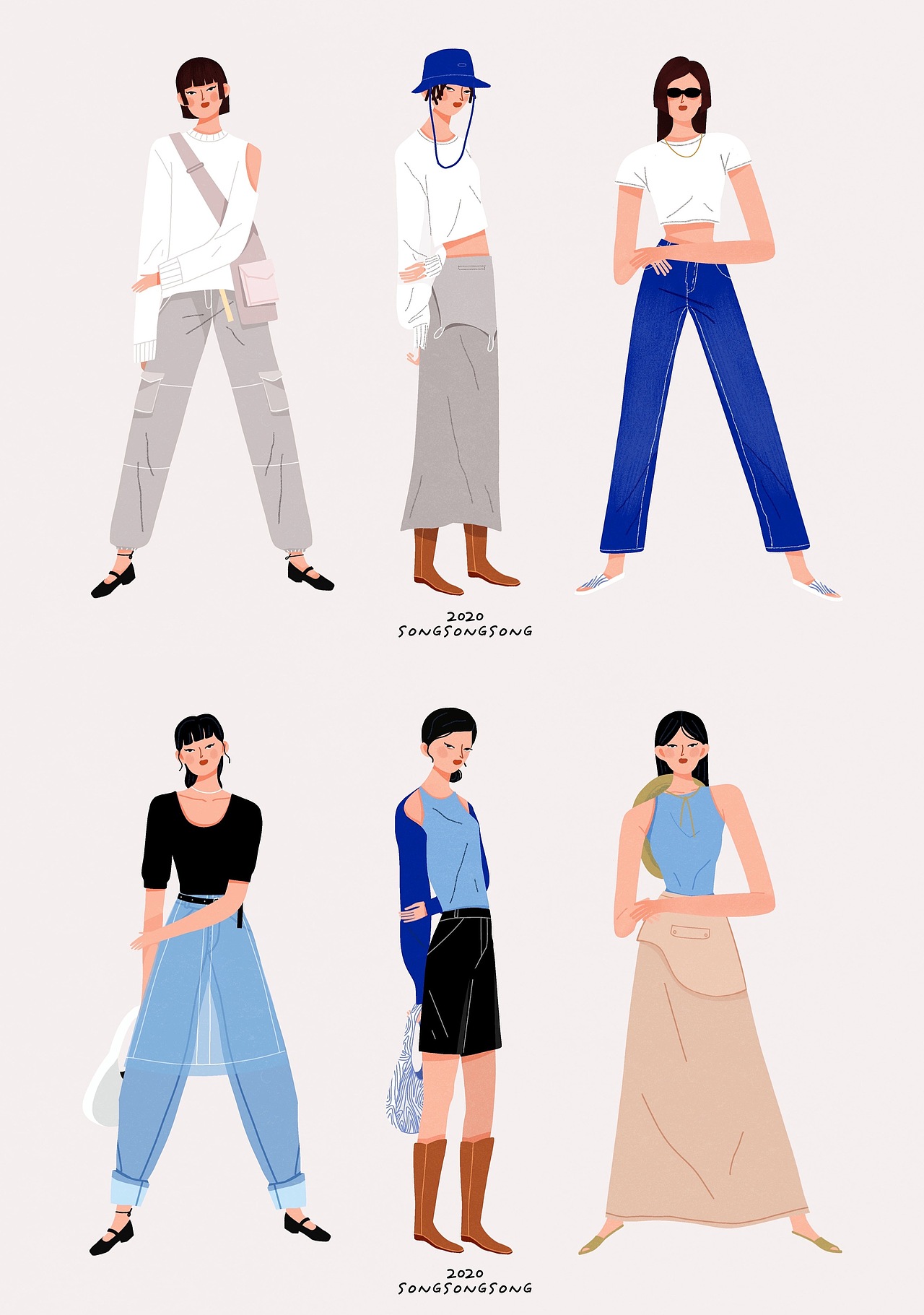 四步教你学会画服装设计插图