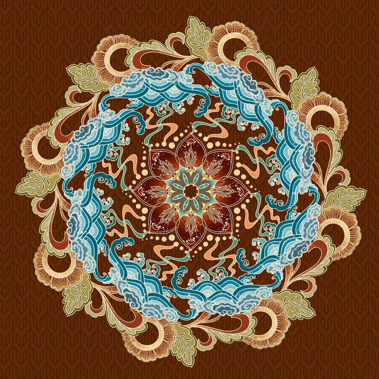 哈弗&敦煌纹样设计|平面|图案|苗盈滢 - 原创作品 - 站酷 (zcool)