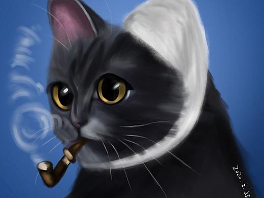 一只猫  iPad手绘【IPAD PROCREATE】