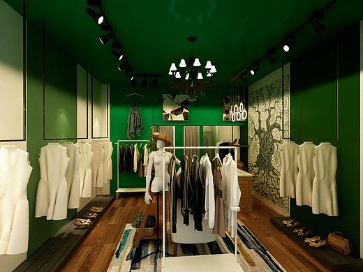 古典森林绿女装店