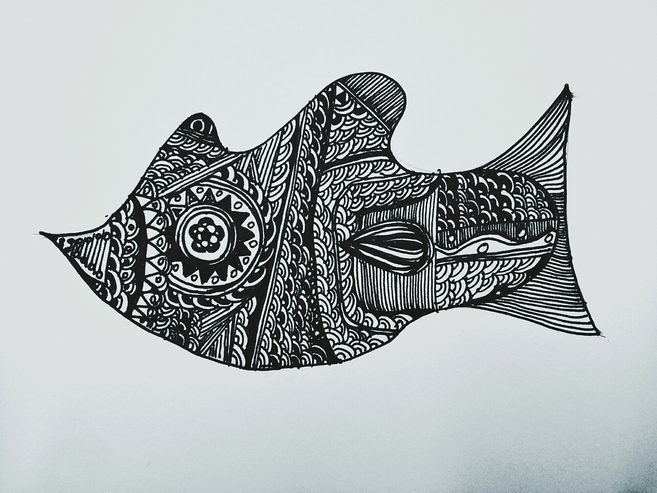 鱼形纹样图片