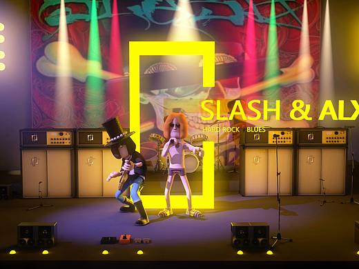3D建模 slash演出现场