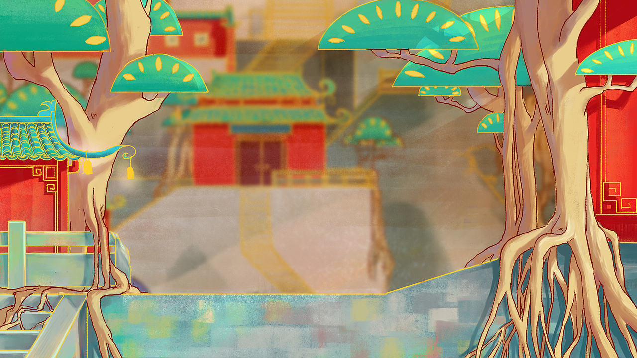 一组四年前的动画场景