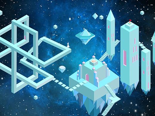 纪念碑谷练习（个人主页-ZMzQ4Mzc4ODA=） - 其他平面 - 站酷设计师小鱼儿101原创素材 - 站酷ZCOOL