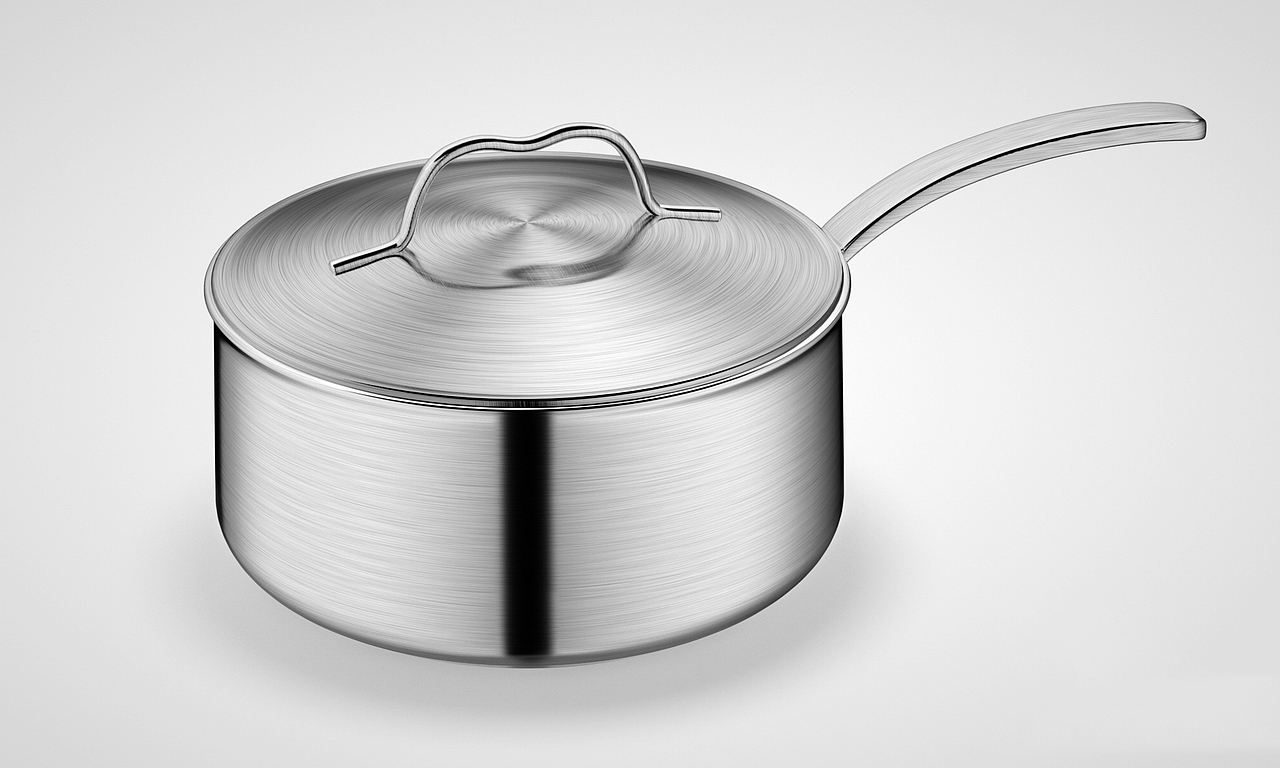拉丝不锈钢锅（图ZMjExNTUyNDYw） - 生活用品 - 站酷设计师Jelin100原创素材 - 站酷ZCOOL