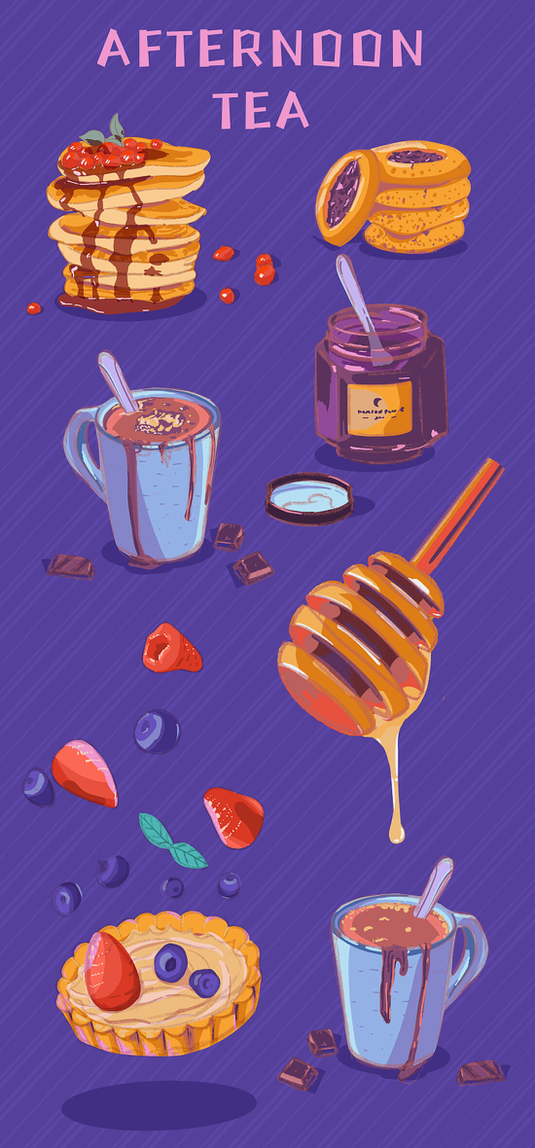 水彩手绘--超级好吃的甜品大合集|纯艺术|绘画|蒲之未落 - 原创作品 - 站酷 (ZCOOL)