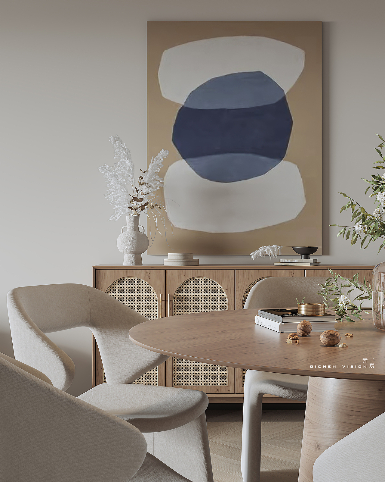 现代北欧-暖色治愈系小屋