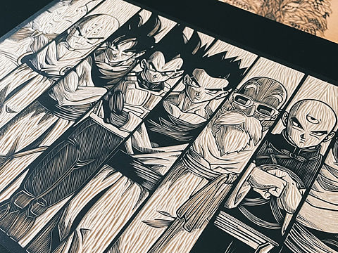 龙珠·手工木刻版画