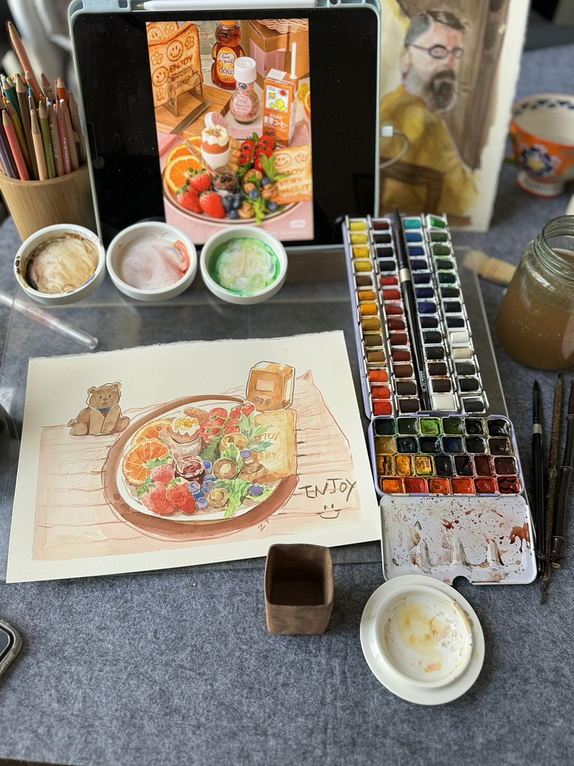 画画的日常（图ZMzY0Mjk4Njg4） - 创作习作 - 站酷设计师翟翟宅原创素材 - 站酷ZCOOL