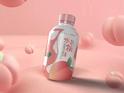 包装设计 | 水蜜桃营养代餐奶茶