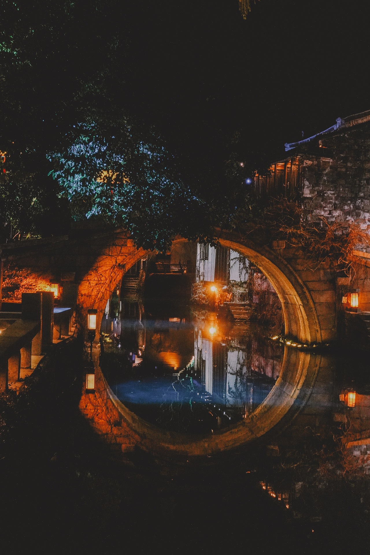 2021周庄古镇夜景