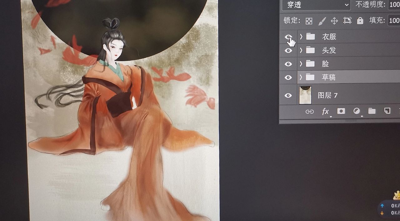 古风插画人物（图ZMjIwMTg1NTM2） - 创作习作 - 站酷设计师小顾豆儿哟原创素材 - 站酷ZCOOL