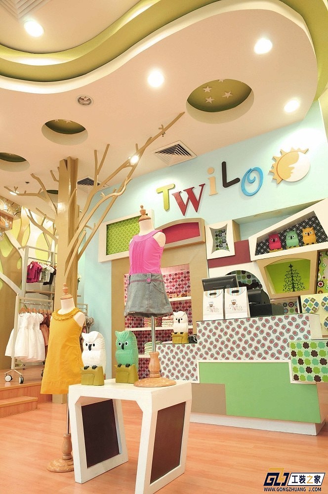兰州时尚童装店装修设计图