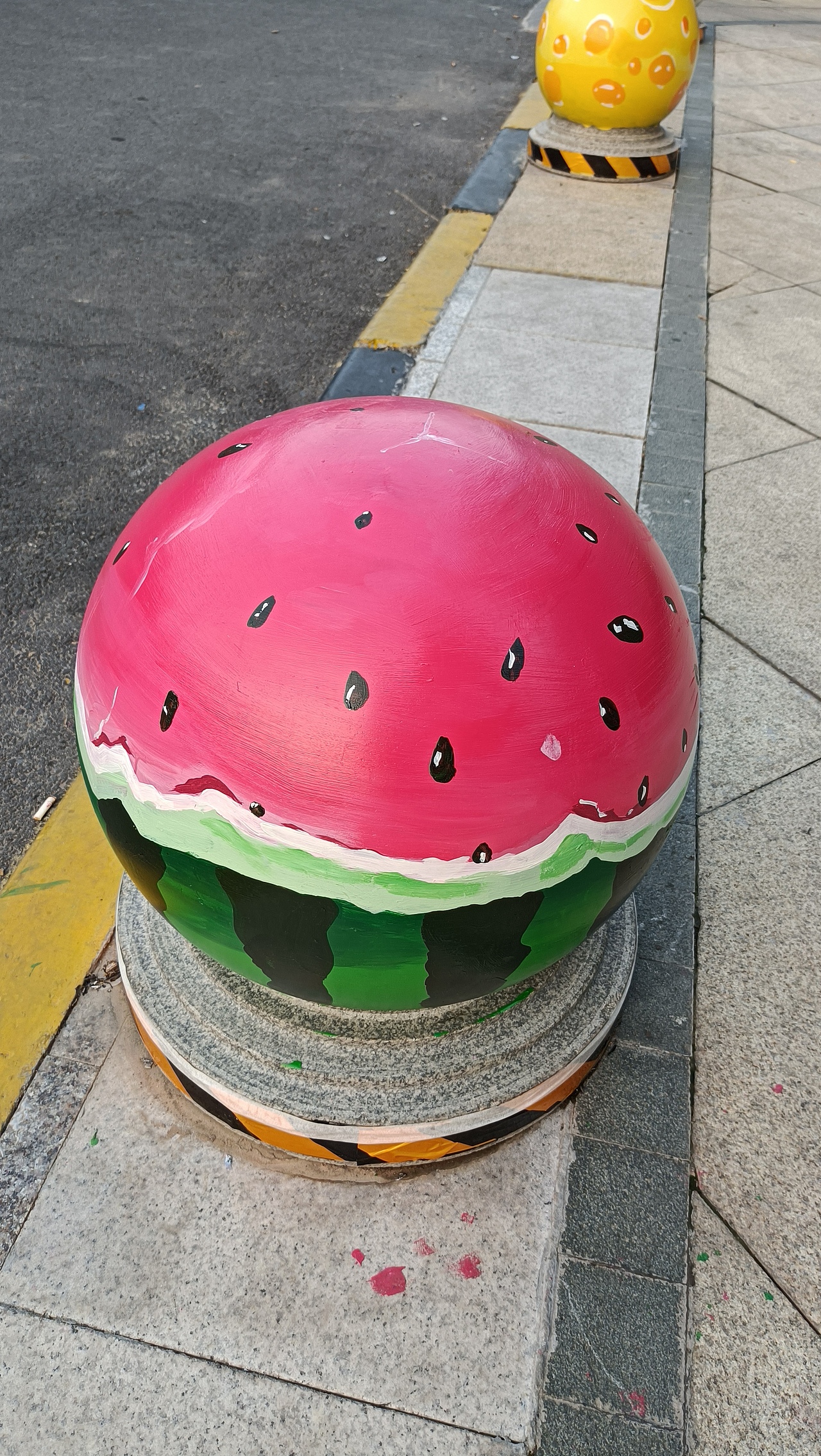 给郑州一个小区画的石墩（图ZMjcxNzU5NzY4） - 绘画 - 站酷设计师夏日黏黏原创素材 - 站酷ZCOOL